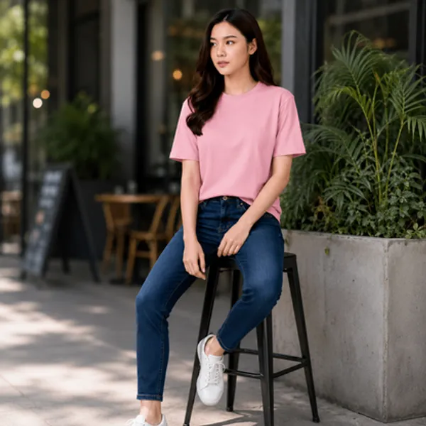 Pink_Cotton_Lycra_Oversized_T_Shirt_For_Women