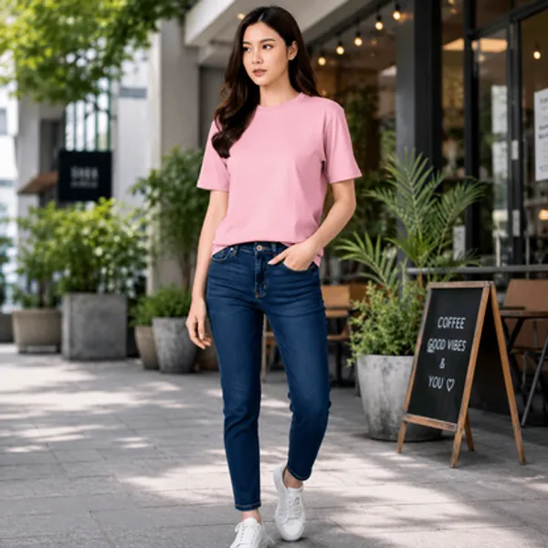 Pink_Cotton_Lycra_Oversized_T_Shirt_For_Women