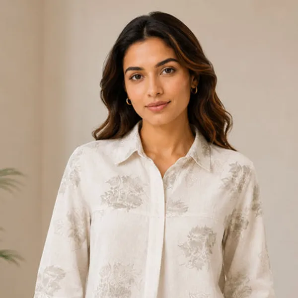 Off_White_Cotton_Linen_Casual_Top_For_Women