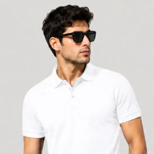 White_Cotton_Polyester_Polo_T_Shirt_For_Men