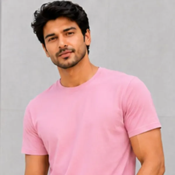 Pink_Cotton_Lycra_Oversized_T_Shirt_For_Men
