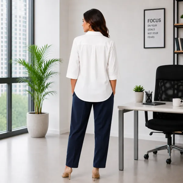 White_Cotton_Linen_Solid_Top_For_Women