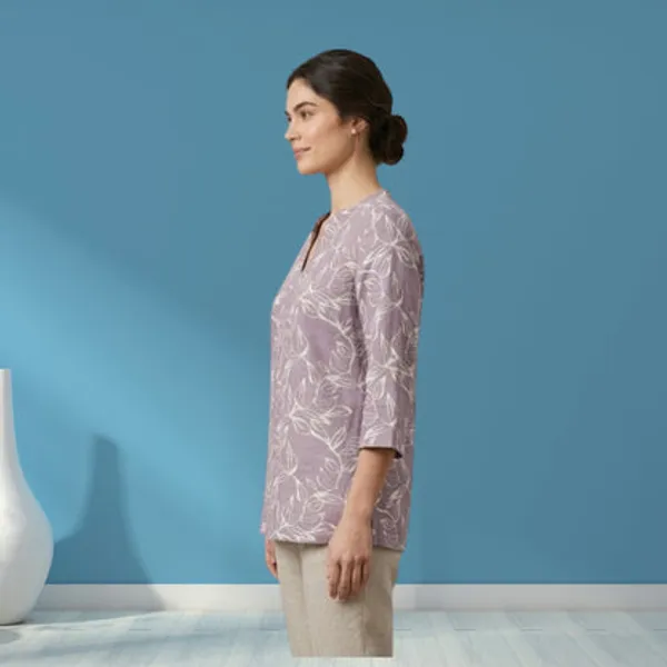 Lavender_Cotton_Short_Kurti_For_Women
