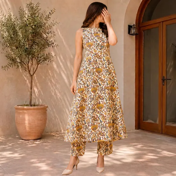Yellow_Cotton_Sleeveless_Co_Ord_Set_For_Women