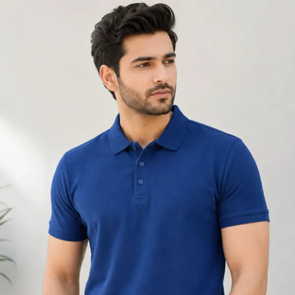 Navy_Blue_Cotton_Polyester_Polo_T_Shirt_For_Men