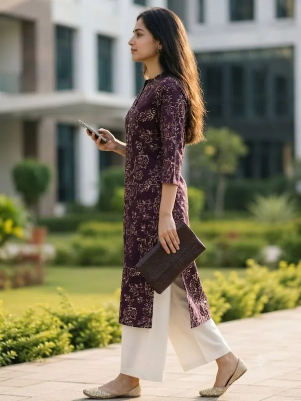 Wine_Printed_Rayon_kurti
