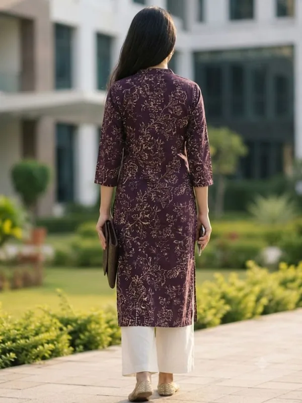 Wine_Printed_Rayon_kurti