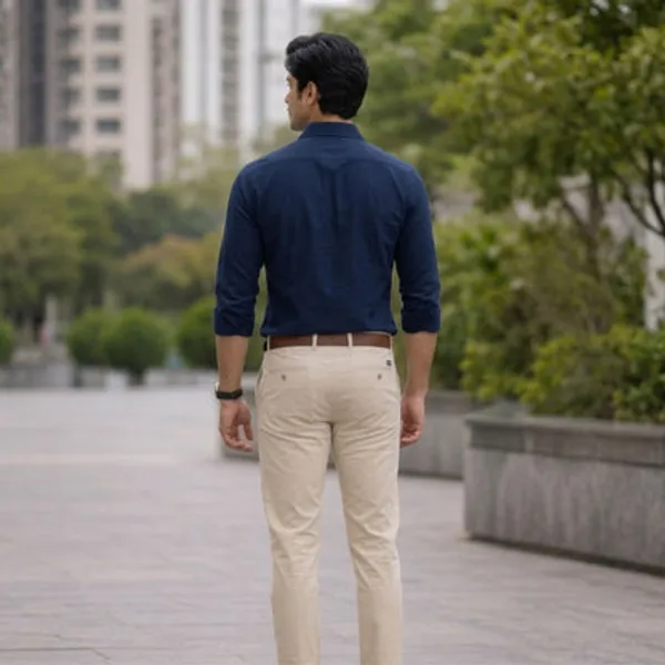 Navy_Blue_Cotton_Shirt_For_Men