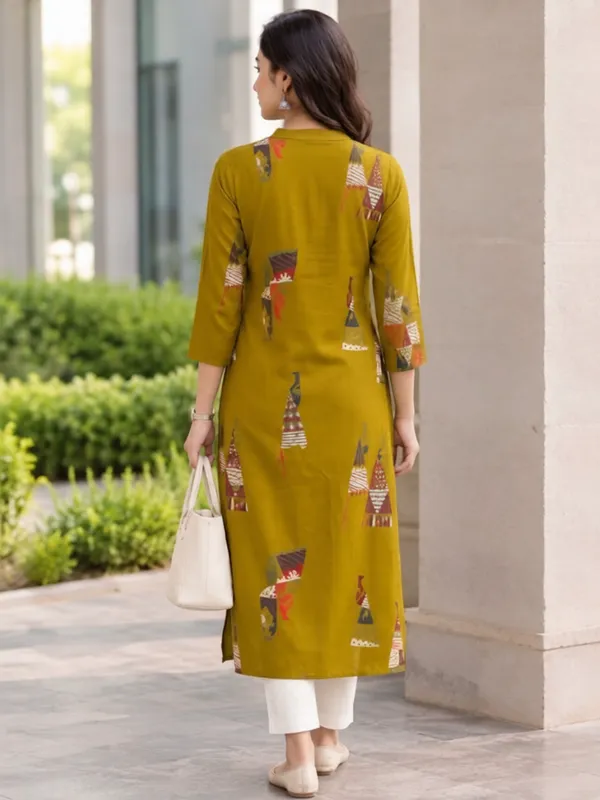 Yellow_Printed_Rayon_kurti