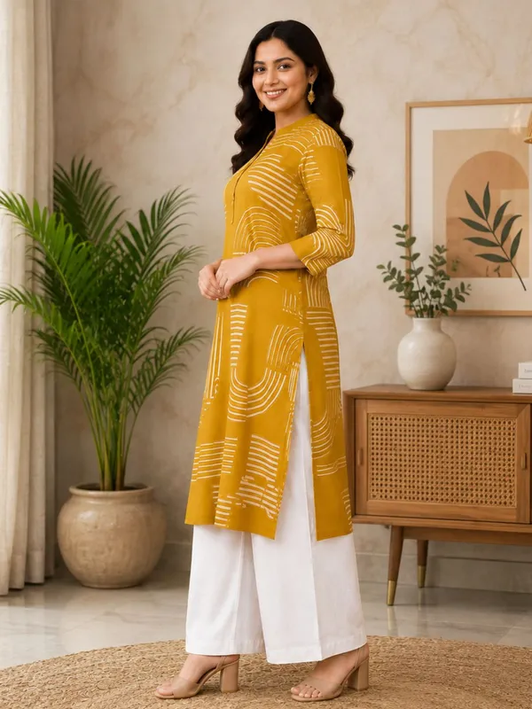 Yellow_Rayon_kurti