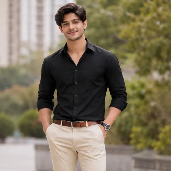 Black_Cotton_Formal_Shirt_For_Men