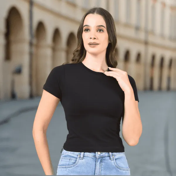 Black_Cotton_Lycra_Slim_Fit_Crop_Top_For_Women