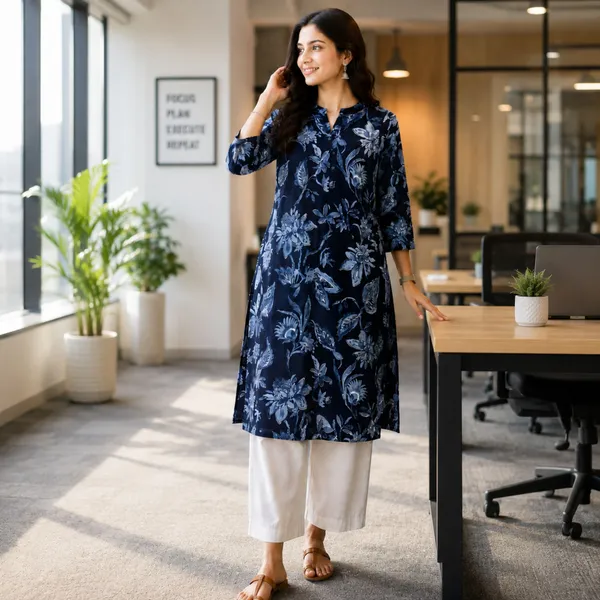Blue_Floral_Printed_Straight_Kurta