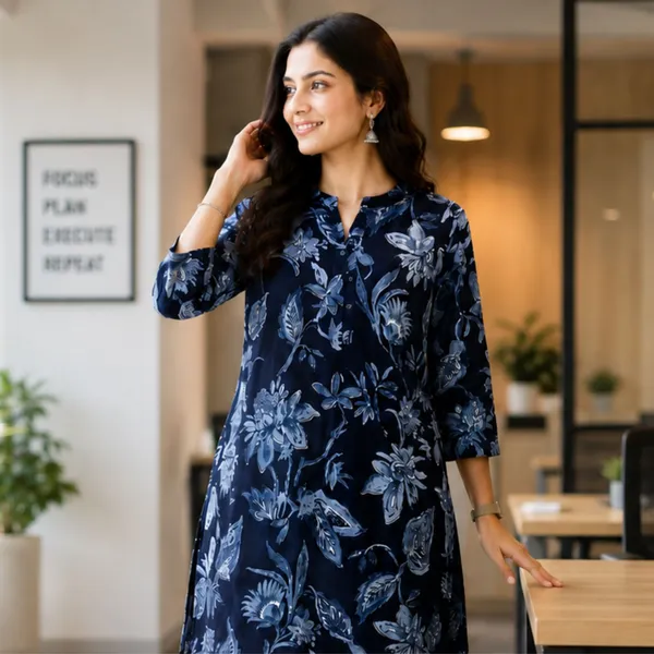 Blue_Floral_Printed_Straight_Kurta
