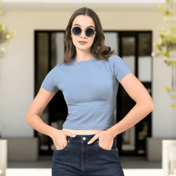 Smoke_Grey_Cotton_Lycra_Crop_Top_For_Women