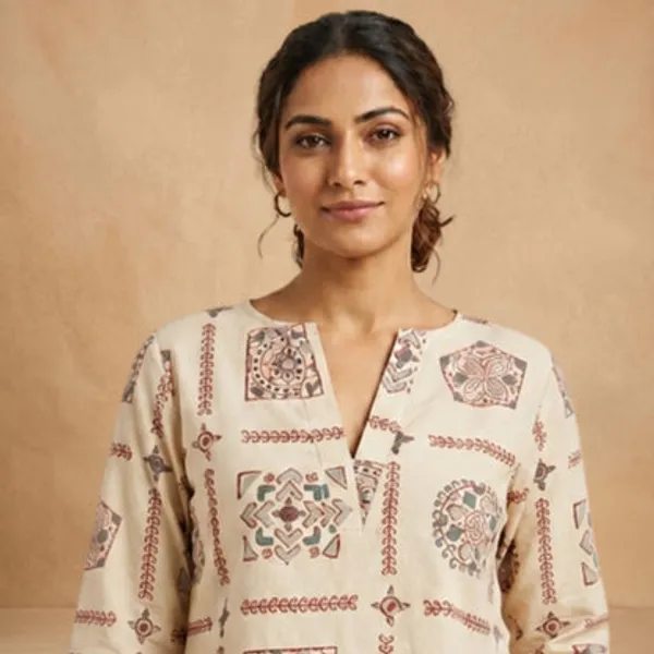 Beige_Cotton_Short_Top_For_Women