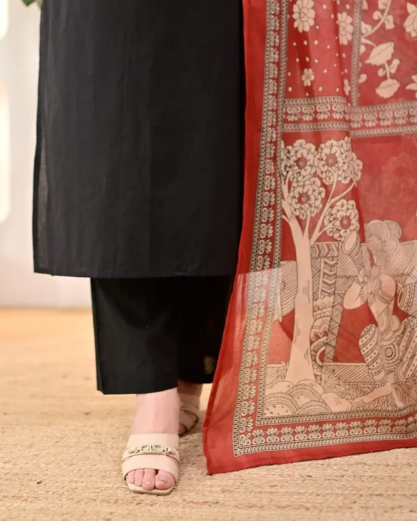 Black_Cotton_Straight_Kurta_Pant_Dupatta_Set_For_Women