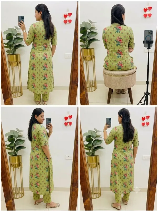 Green_Floral_Printed_Kurta_Set_for_Women