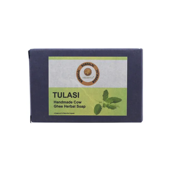 Tulasi_Cow_Ghee_Ayurvedic_Herbal_Soap_100G_-_Pack_Of_2