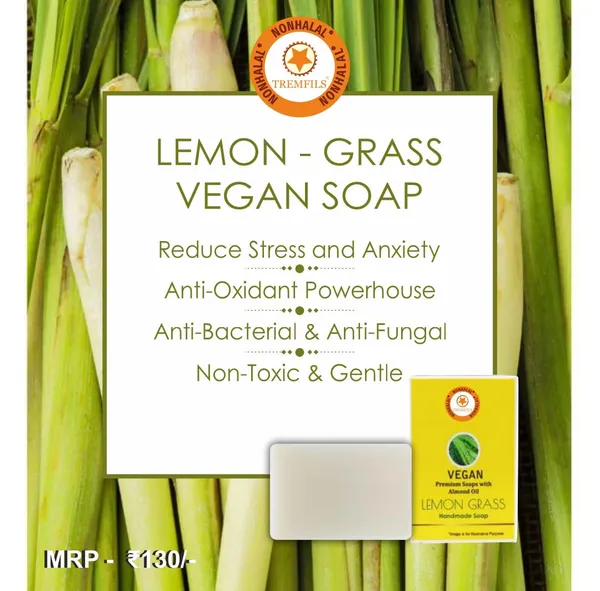 Lemon_Grass_Vegan_Almond_Oil_Vitamin_E_Handmade_Soap_-_Pack_Of_2