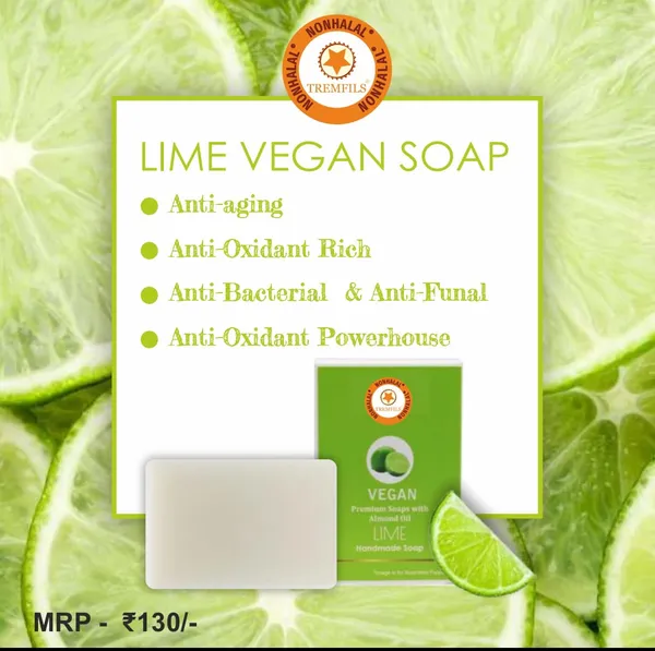 Lime_Vegan_Almond_Oil_Vitamin_E_Handmade_Soap_-_Pack_Of_2