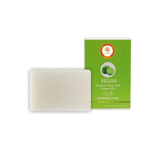 Lime_Vegan_Almond_Oil_Vitamin_E_Handmade_Soap_-_Pack_Of_2