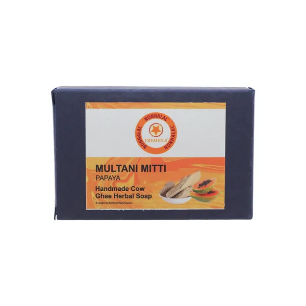 Multani_Mitti_Papaya_Cow_Ghee_Herbal_Handmade_Soap_-_Pack_Of_2