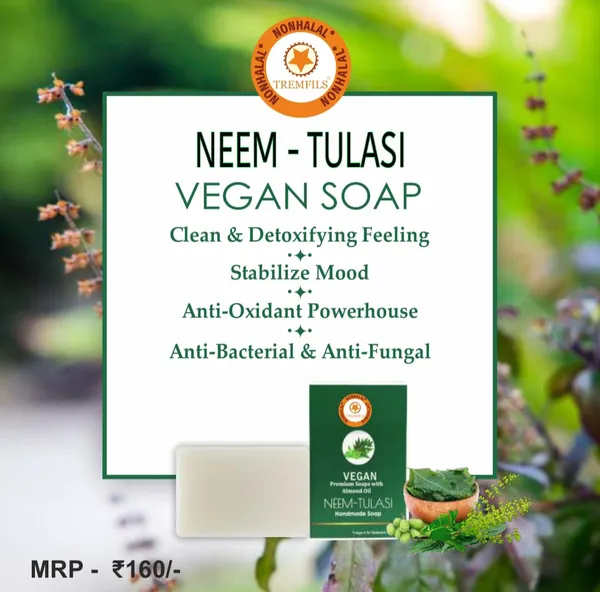 Neem_Tulasi_Vegan_Almond_Oil_Vitamin_E_Handmade_Soap_-_Pack_Of_2