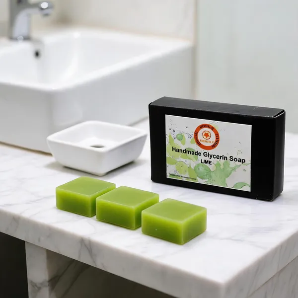 Lime_Oil_Moisturizing_Handmade_Glycerin_Soap_100G_-_Pack_Of_3