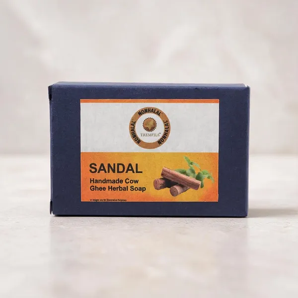 Sandalwood_Cow_Ghee_Moisturising_Herbal_Soap_100Gm_-_Pack_Of_2