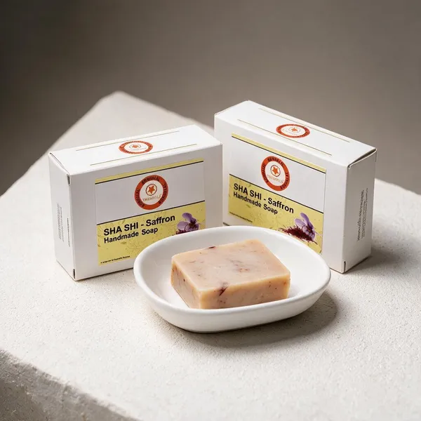 Sha_Shi_Saffron_Ayurvedic_Brightening_Handmade_Soap_100G_-_Pack_Of_2
