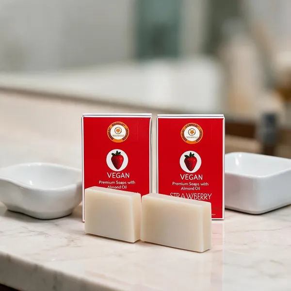 Strawberry_Almond_Oil_Vitamin_E_Vegan_Handmade_Soap_-_Pack_Of_2