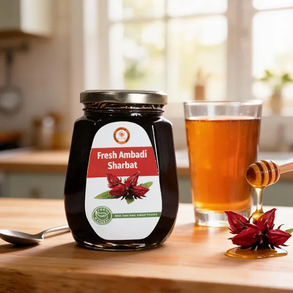 Fresh_Ambadi_Roselle_Sharbat_With_Honey