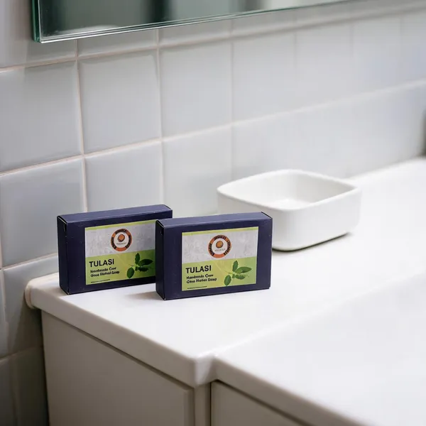 Tulasi_Cow_Ghee_Ayurvedic_Herbal_Soap_100G_-_Pack_Of_2