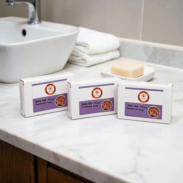 Sha_Shi_Khus_Oil_Ayurvedic_Glycerin_Handmade_Soap_100G_-_Pack_Of_3
