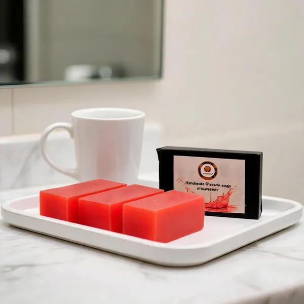 Strawberry_Glycerin_Moisturising_Handmade_Soap_100G_-_Pack_Of_3