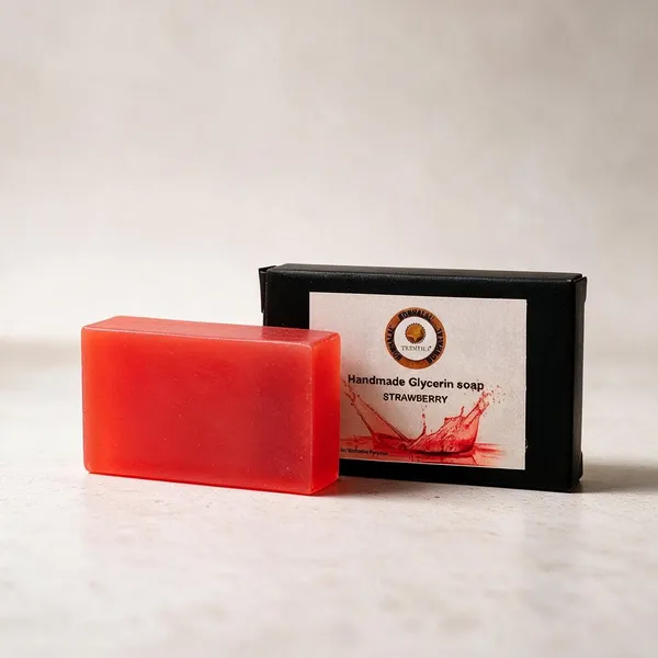 Strawberry_Handmade_Glycerin_Soap_100gm