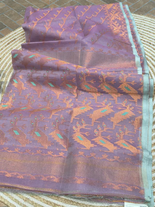 Purple_Woven_Floral_Saree_for_Women