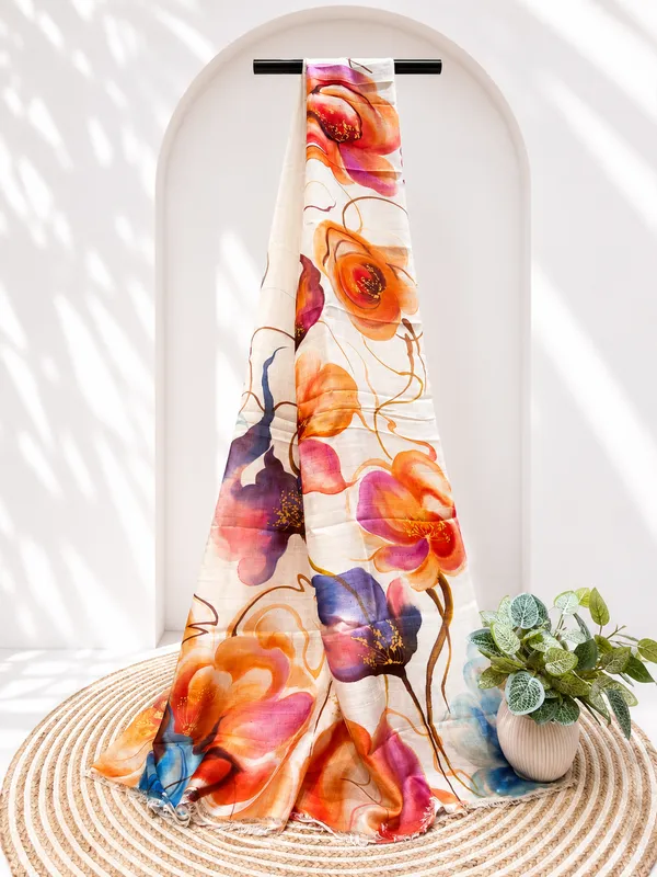 Multicolour_Floral_Print_Scarf_for_Women