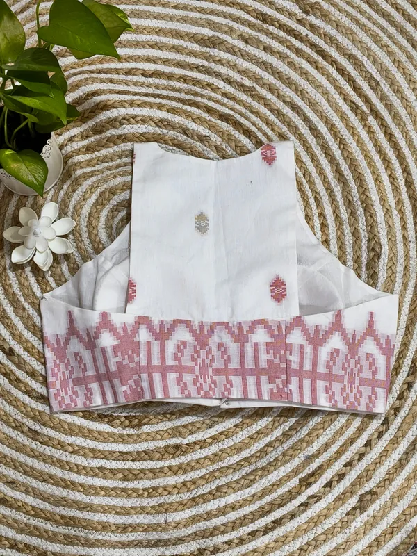 White_Woven_Sleeveless_Blouse_for_Women