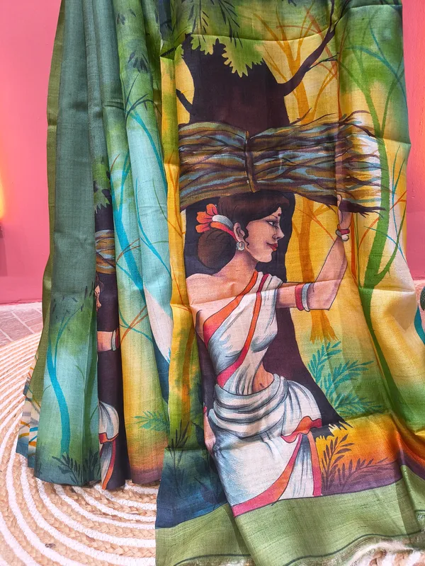 Multicolour_Organza_Style_Printed_Saree_For_Women