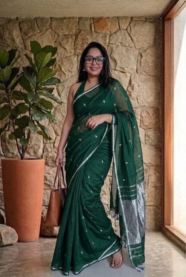 Green_Kota_Doria_Saree_for_Women