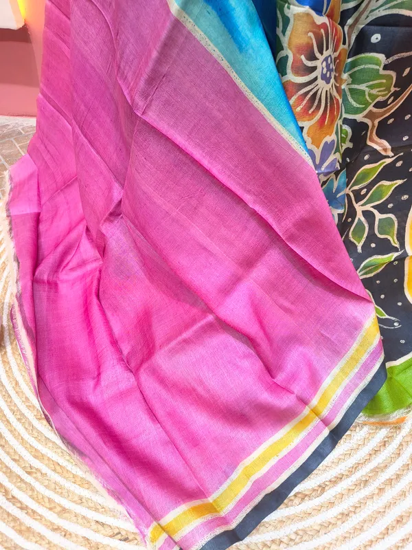 Blue_Floral_Print_Saree_for_Women