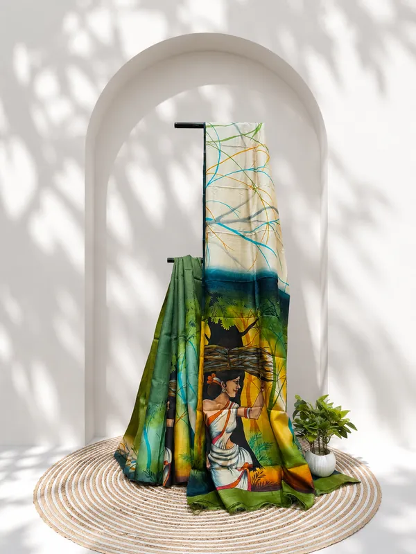 Multicolour_Organza_Style_Printed_Saree_For_Women
