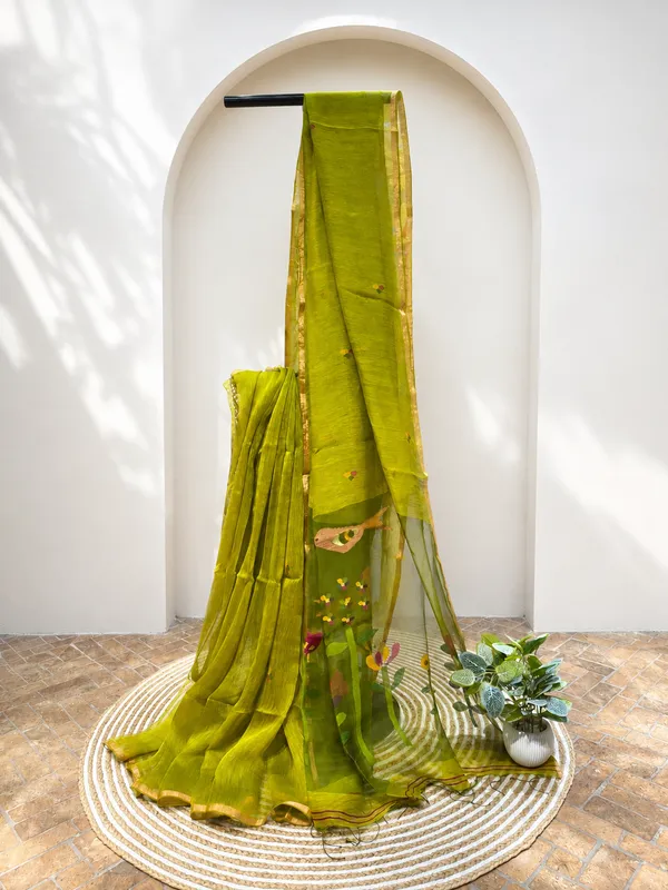 Green_Floral_Print_Saree_for_Women