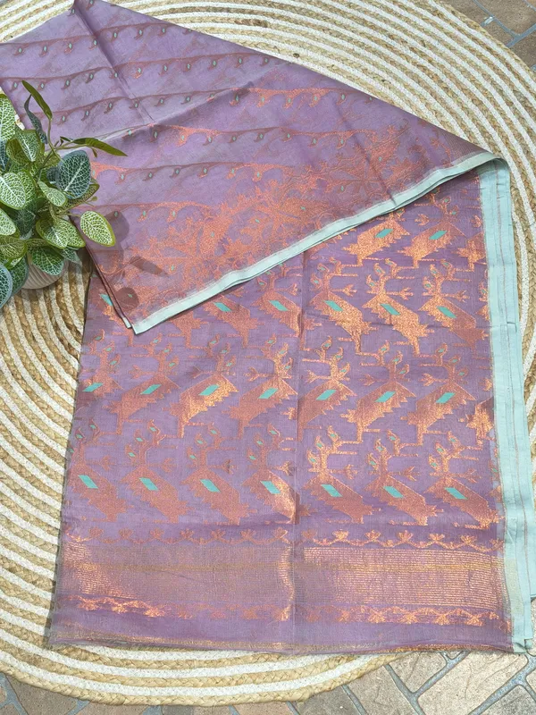 Purple_Woven_Floral_Saree_for_Women