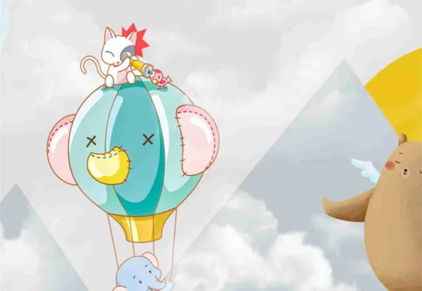 Parachute_Balloon_Kids_Wallpaper