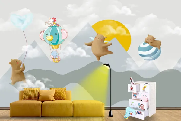 Parachute_Balloon_Kids_Wallpaper