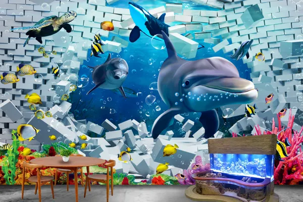3d_Wallpaper_Of_Fish