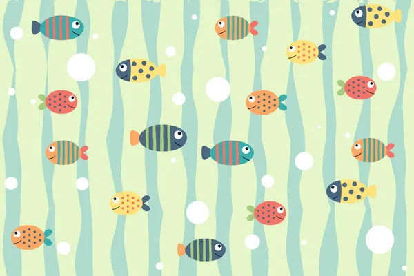 Cartoon_Fish_Swimming_Kids_Wallpaper